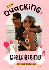 Personalised Birthday Photo Card created by Joanne Hawker - Cute Birthday Card - For Girlfriend - Ducks
