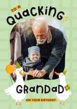 Personalised Birthday Photo Card created by Joanne Hawker - Cute Birthday Card - For Grandad - Ducks