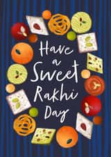 Fun Faith Card - Rakhi Day - Sweets created by Debbie Daley Illustrations