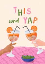 Classic Birthday Card - This And Yap - Aperol Spritz created by Chipper Prints