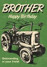 Classic Birthday Card - For Brother - Tractor created by Rocket68