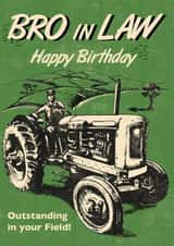 Classic Birthday Card - For Brother In Law - Tractor created by Rocket68