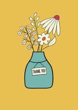 Classic Thank You Card - Vase - Flowers created by Kirsty Miller