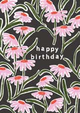 Pretty Birthday Card - Pink Flowers created by Chloë Turner