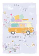Bon Voyage Campervan Card - Adventure Awaits - New Beginnings created by SABIVO Design by Sabina
