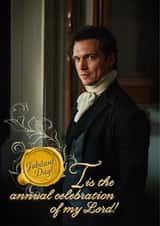 Funny Birthday Anniversary Card - for him - My Lord Darcy created by Shower Thoughts