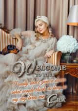 Funny Birthday Card - for her - Fabulous Lady and Dachshund created by Shower Thoughts