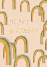 Classic Birthday Card - Rainbows created by Fiona Fawcett