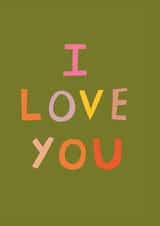 Classic Anniversary/Valentine's Day Card - I Love You created by Fiona Fawcett
