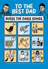 Fun Father's Day/Birthday Card - To The Best Dad - Oasis Songs created by Daniel Benney