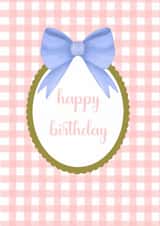 Pink happy birthday card created by Nika Venturini