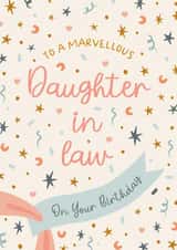 Classic Birthday Card - Daughter In Law - Confetti created by The Pattern Press