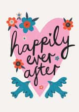 Pretty Wedding Card - Happily Ever After created by Happy Wolf