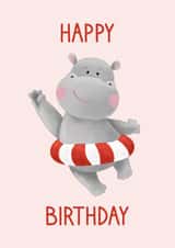 Happy hippo birthday! created by Nika Venturini