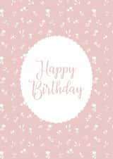 Floral pink Happy Birthday created by Nika Venturini