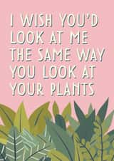 Funny romantic card for a houseplant lover | Valentine's, anniversary created by Jordan Demuth