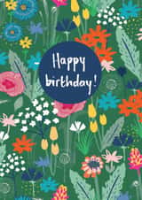 Pretty Birthday Card - Flowers - For Her - Wildflowers - Bright florals created by martha and hepsie ltd