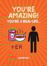 Cryptic / fun challenge card to tell someone they are amazing! created by Daniel Benney
