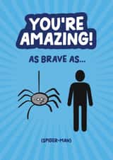 Know someone who's been brave? Give this cryptic / fun challenge card! created by Daniel Benney