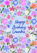 Classic Birthday Card - For Grandma - Pretty Flowers created by Carla Ellis
