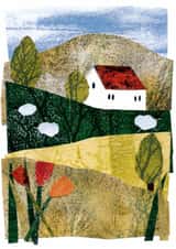 Artistic landscape - Birthday - Anniversary created by Katie Walden Illustration