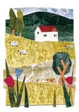 Cute greetings card - Birthday - Anniversary - Artistic Landscape created by Katie Walden Illustration