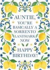 Cheeky Birthday Card - For Auntie - Sorrento Landmark created by Choo Choo 