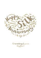Classic Anniversary Card - 12th - Silk created by Fatchair Print