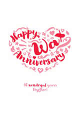 Classic Anniversary Card - 16th - Wax created by Fatchair Print