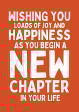 Classic Leaving Card - New Chapter created by Sundiva Designs