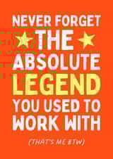 Funny Leaving Card - Never Forget created by Sundiva Designs