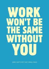 Funny Leaving Card - Not Just Small Talk created by Sundiva Designs