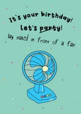 Funny Birthday Card - Heat Wave - Let's Lay Naked created by @Laura Lonsdale Designs