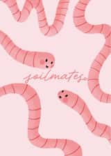 Cute Anniversary/Valentine's Day Card - Worms - Soil Mates created by Kitty Strand