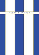 Classic Birthday Card - Brighton & Hove Albion F.C. Colours - Team Stripes created by Rebecca Prinn