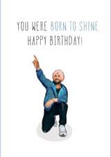 You were born to shine - Diljit birthday card created by Rangoli Official