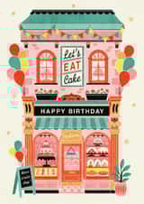 Cute Birthday Card - Cakes - Balloons - Treats created by Dalia Clark Design