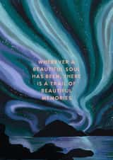 Beautiful Soul Memories - Thoughtful Thinking of You Sympathy Loss Grief Card created by This Wild Soul