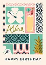 Classic Birthday Card - Aloha - Summer created by Taya Cosgrove