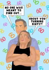 Funny Birthday Card - 60th - Coldplay Concert created by Pink Peach Cards