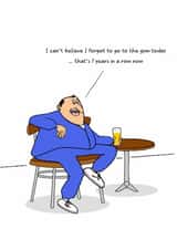 Funny Birthday Card - For Dad, Husband or Friend - Cheeky Gym card created by Swizzoo