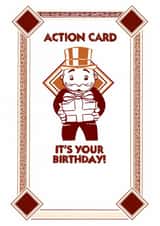 Birthday card - Monopoly Deal player - Friend or Relationship created by What Lucy Draws