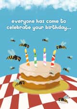 Funny Birthday Card - Wasps created by Pickled Prints