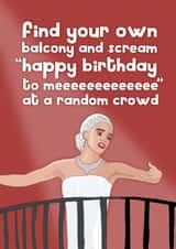 Funny Birthday Card - Evita created by Pickled Prints