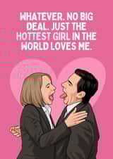 Funny Anniversary/Valentine's Day Card - Michael & Holly - Hottest Girl created by Sundiva Designs