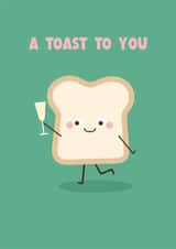 A Toast To You - Congratulations Card - You did it - Well Done created by Amy Cole