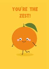 You're The Zest - Birthday Card - Funny Card - Pun - You're the best created by Amy Cole