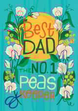 Classic Father's Day Card - Best Dad - Peas Keeper created by Nicola B Studio