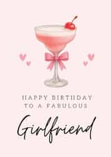 Classic Birthday Card - For Girlfriend - Cocktail created by Hello Fridays Studio