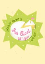 Funny Birthday Card - Brie - Cheese Pun created by Claire Makes Things